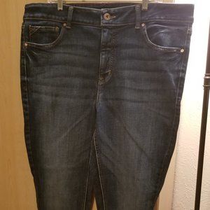 Maurices Plus Size Edgely Super Skinny High Rise Frayed Hem Jean - Stretch